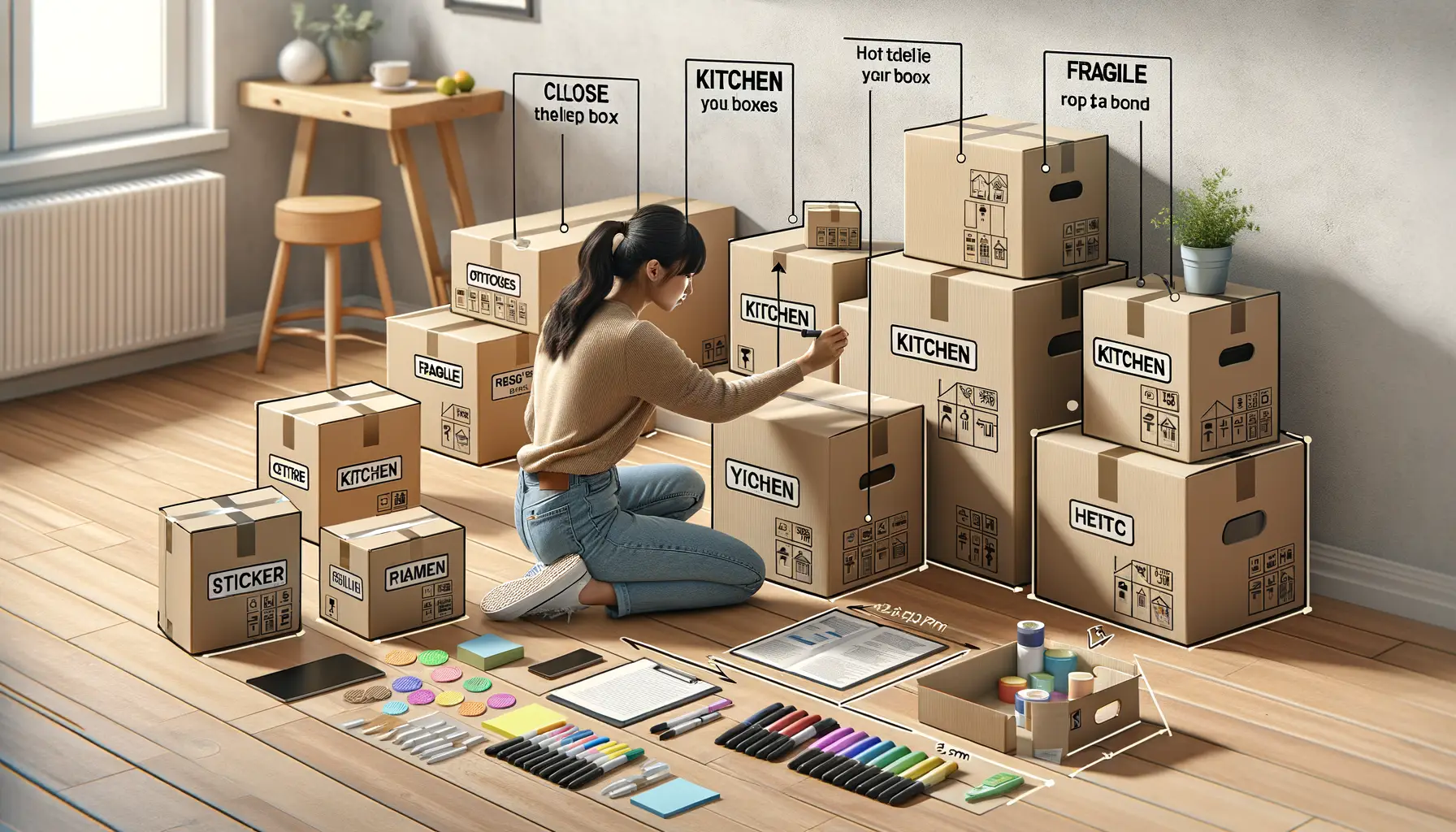 The Importance of Labeling Boxes for an Organized Move