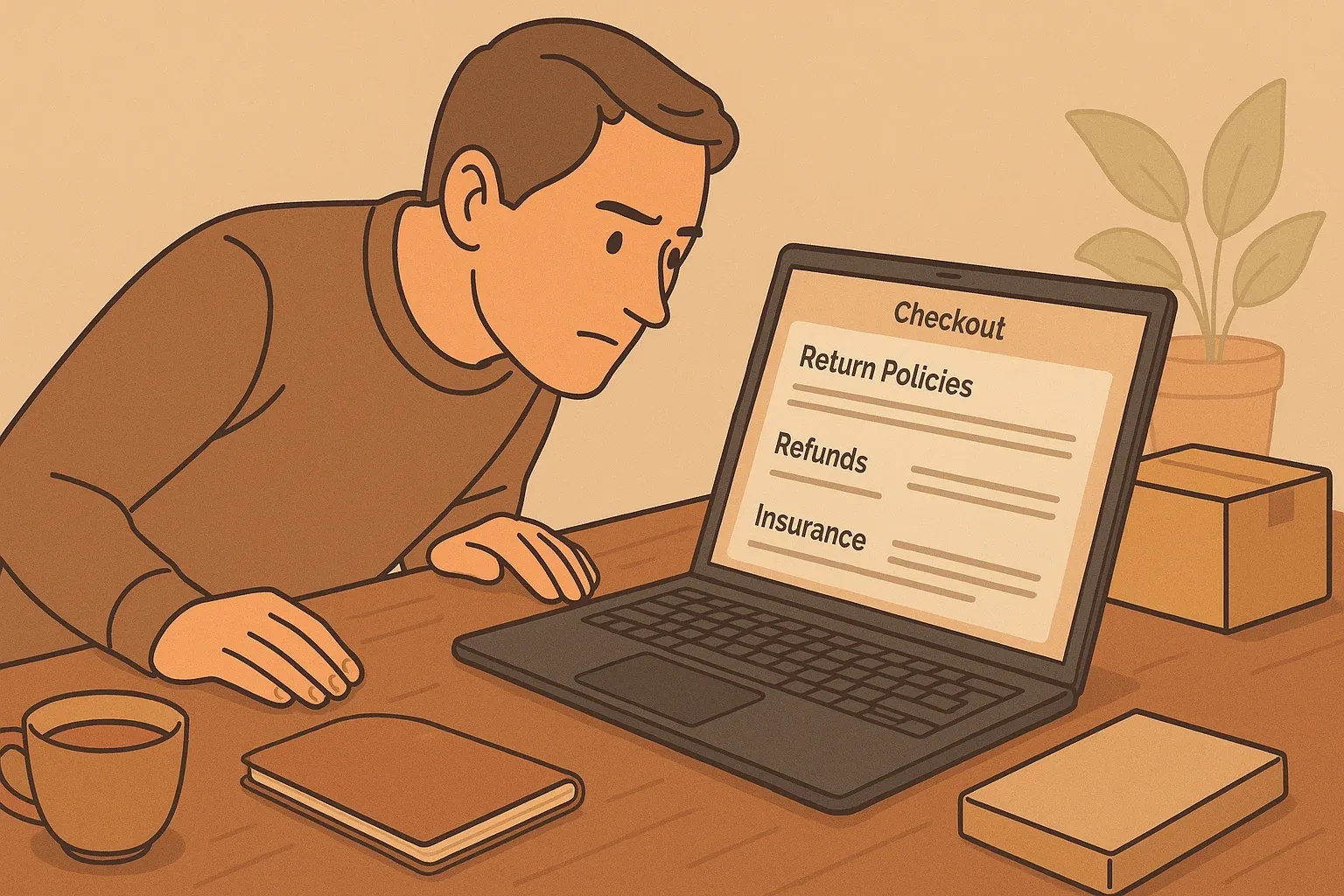 A collector is concerned while reading about return&refund policies.